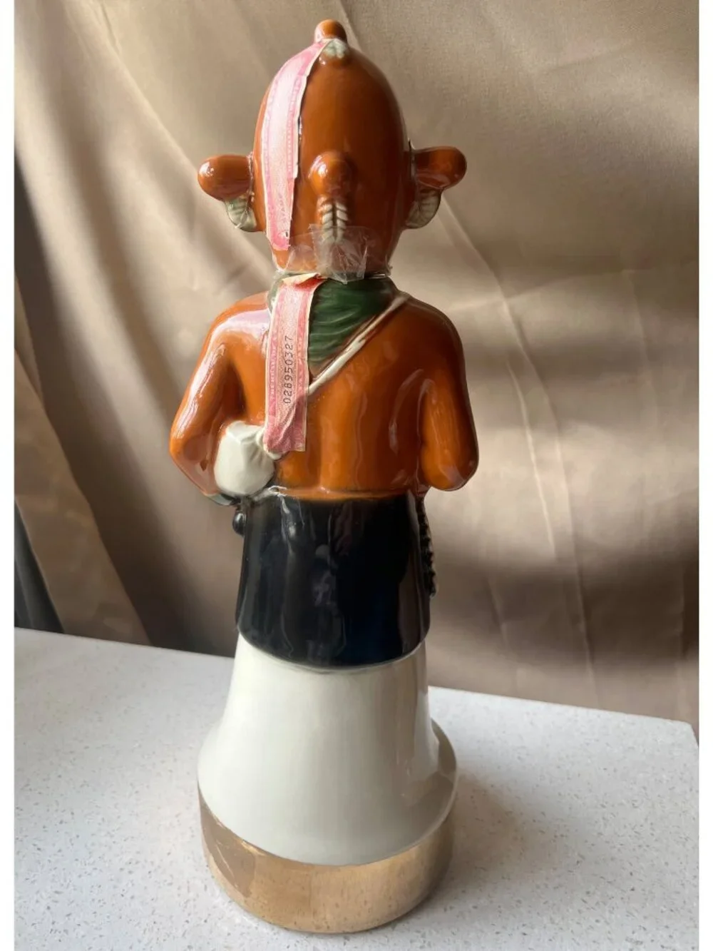 Ezra Brooks Decanter 101 Heritage Koyemsi Mudhead Kachina Doll Ceramic 13.5